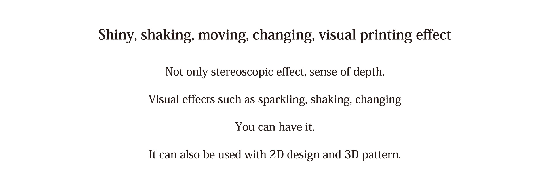 effect printing